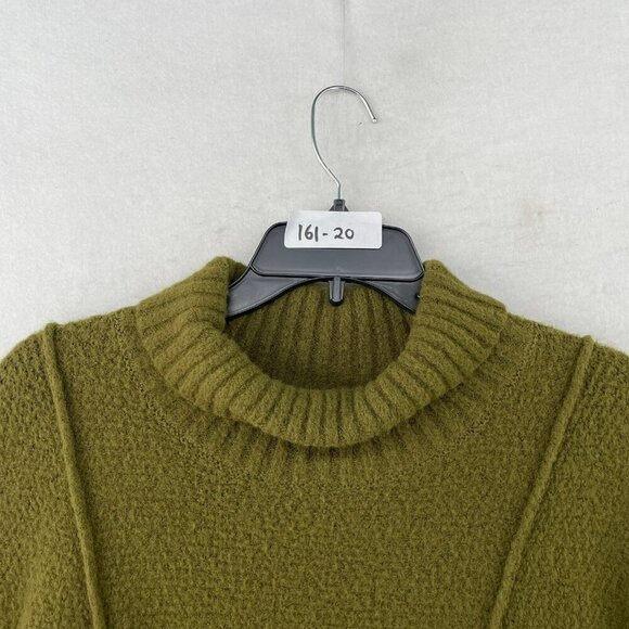 Universal Thread Sweater Womens S Green Knit Ribbed Turtle Neck Pullover Stretch - Picture 12 of 12